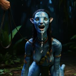 ai_generated alien alien_girl avatar blue_skin na'vi neytiri tagme