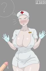 big_breasts big_thighs blush breasts breasts_bigger_than_head clothed clothing cock cum dick faceless_character faceless_female female female_focus fotec gloves interrogation konami monster monster_girl nipples nipples_visible_through_clothing nurse nurse_(silent_hill) nurse_clothing nurse_hat nurse_outfit nurse_uniform pale-skinned_female pale_skin penis silent_hill silent_hill_2 surgical_gloves thick thick_thighs thighs