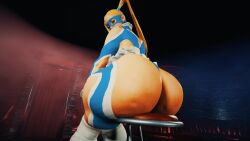 3d 3d_animation 3d_model ass ass_focus ass_shake blonde_hair cellulite curvy fat_ass huge_ass huge_breasts leotard mask rainbow_mika sitting street_fighter superdougie tagme thick_thighs thong twintails video voluptuous wide_hips