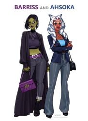 2024 2girls ahsoka_tano barriss_offee comic comic_page green_skin jedi jedi_padawan mirialan olena_minko star_wars star_wars:_the_clone_wars tagme togruta yuri