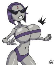 artist_request big_breasts bikini bimbo breasts dc doll female huge_ass huge_breasts knick_knack no_background raven_(dc) smile sunglasses sunnification tagme tagme_(artist) teen_titans thick_thighs thin_waist wide_hips