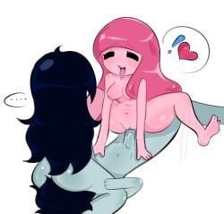 2girls1boy adventure_time marceline marshall_lee princess_bubblegum threesome