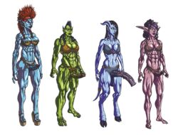 blizzard_entertainment breasts clothed dickgirl draenei draenei_futa elf elf_futanari erection full-length_portrait full_length futa_only futanari horsecock intersex large_penis mnogobatko muscular night_elf orc orc_futanari penis portrait standing testicles troll troll_(warcraft) troll_futanari uncensored veiny veiny_penis warcraft world_of_warcraft