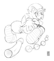 amy_rose anthro anus female female_only fur hedgehog pussy r-fenrir solo sonic_(series) spread_anus