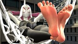 3d 3d_(artwork) 3d_render balls balls_under_clothes ballsack bodysuit foot_fetish foot_focus fortnite fortnite_(marvel_comics) futa_only futanari ghost-spider gwen_stacy hammock hands_behind_head penis source_filmmaker spider-gwen spider-man:_across_the_spider-verse spider-man_(series) spider-woman web webs