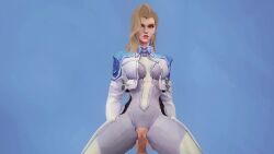 3d alvoric animated anonymous_male blonde_female blonde_hair blue_eyes bodysuit clothed_female_nude_male clothed_sex cowgirl_position dagger dagger_(marvel) dagger_(marvel_rivals) marvel_rivals multiple_poses multiple_views pov simple_background sound tagme torn_bodysuit torn_clothes video virt-a-mate