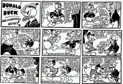 1930s anal avian balls bird blackjack_(artist) bottomless canine clothed clothing comic disney donald_duck duck duo english_text half-dressed male mammal older_than_internet oral penis pimp prostitution rhyme text tijuana_bible vintage yaoi