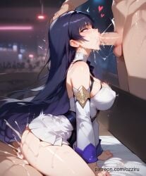 ai_generated blowjob cum cum_in_mouth deepthroat face_fucking female honkai_impact_3rd oral oral_sex ozziru raiden_mei