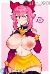 big_ass big_breasts brawl_stars breasts love melodie_(brawl_stars) skirt