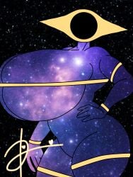 big_breasts black_hole breast_focus breasts breasts_out celestial_being doopie doopkaboom_(artist) gicco_(stoopiedoopie) huge_breasts solo tagme