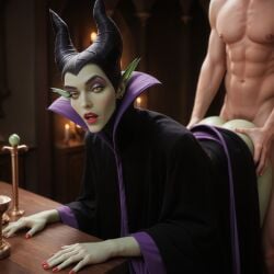 ai_generated bent_over disney disney_villains green_skin male maleficent sleeping_beauty_(1959_film)