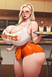 ai_generated ametraxus bimbo blonde_hair blonde_hair blue_eyes blush bubble_butt cleavage hooters huge_ass huge_breasts hyper_breasts jessica_jensen milf mother red_lipstick thick thick_ass thick_thighs voluptuous