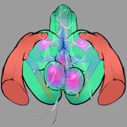 2c_all_kinds_of_slopes absurd_res anus ass avatar_(core34) balls bone duo genitals hi_res male tail thecore34 translucent translucent_body