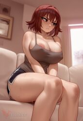 1girls 2d ai_generated ass barefeet big_ass big_breasts breasts curvaceous curvy curvy_female curvy_figure erophoenix feet female female_focus freckles freckles_on_face full_body huge_breasts kim_pine looking_at_viewer looking_back nude pale_skinned_female patreon_username scott_pilgrim smile soles solo solo_female sweat thick thick_thighs toes uncensored voluptuous voluptuous_female