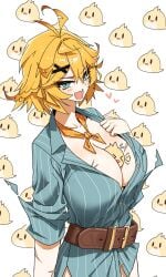 1girls ass big_breasts blonde_hair blue_eyes blush bounty_hunter breasts butt dokibird dokibird_(bounty_hunter) dokibird_(vtuber) dokibird_(vtuber)_(bounty_hunter) dotthebot female female_focus gigantic_breasts huge_breasts indie_virtual_youtuber looking_at_viewer short_hair small_breasts tagme thick_thighs thighs tomboy twitch virtual_youtuber vtuber