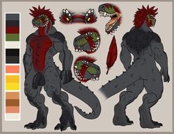 dragon lizard model_sheet neodokuro reptile scalie