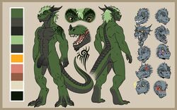 dragon lizard model_sheet neodokuro reptile scalie