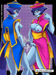 2futas areolae blueversusred blush breasts clothing cum cum_drip cumshot darkstalkers dress erect_nipples erection erection_under_clothes erection_under_skirt frottage futa_on_futa futa_only futa_sans_balls futanari futanari_vampire hsien_ko intersex jiangshi lei-lei lei_lei medium_breasts nipples no_bra no_panties penis penis_out penis_under_clothes penises_touching selfcest small_breasts tagme