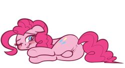 anus biting_lip blush cutie_mark equine female friendship_is_magic fur furrgroup hair hooves horse looking_back mammal masturbation my_little_pony one_eye_closed pink_fur pink_hair pinkie_pie_(mlp) pony pussy simple_background smile solo straight_hair teeth white_background