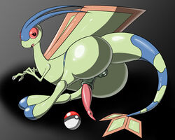 alternate_color anus ass big_butt cute dragon dragon_penis dryadex flygon flygon_shiny green_skin hyper hyper_anus hyper_ass hyper_genitalia hyper_penis male male_only nintendo on_side penis poke_ball pokemon pokemon_(species) shiny shiny_flygon shiny_pokemon solo video_games