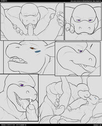 anthro balls comic duo gay hanbei kissing koopa koopaling male mario_(series) monochrome nintendo oral penis pokemon roommates_(comic) roy_koopa scalie spelunker_sal uncut video_games wartortle yaoi