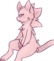 cum fur legendary_pokemon male mammal mew nintendo nude penis persephone_(artist) pokemon pokemon_(species) smooth_skin video_games