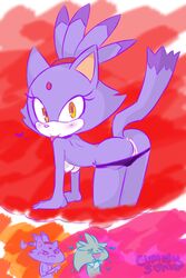 2015 anthro anus ass blaze_the_cat blush breasts cat clothing cummysonic duo feline female fur hair hairband hearlesssoul heart hedgehog looking_at_viewer male mammal nipples nude panties pussy silver_the_hedgehog simple_background sonic_(series) tongue tongue_out underwear yellow_eyes