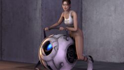 3d animated chell grinding lordaardvark masturbation portal_(series) portal_2 robot rubbing source_filmmaker wheatley