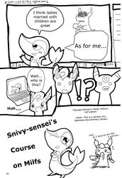 ambiguous_gender chisha comic eeveelution english_text glaceon kangaskhan leafeon nintendo pokemon pokemon_(species) snivy text umbreon video_games