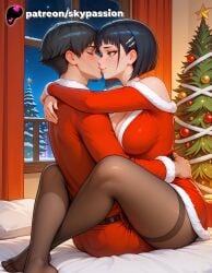 kirigaya suguha from christmas by skypassion