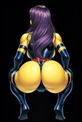 ai ai_art ai_generated ass_bounce booty bouncing_balls marvel marvel_vs._capcom marvel_vs._capcom_2 psylocke purple_hair round_ass round_butt tagme video x-men