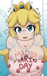 princess peach from mario (series) by gummitonic