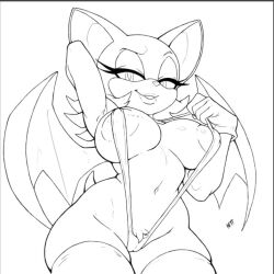 rouge the bat from sega by retbriar