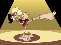 barefoot big_feet cartoon cartoony cuphead_(game) dancing entangled entwined_toes eye_contact face_squish feet feet_together foot_fetish foot_on_foot footfetish footsie happy holding_hands interlocked_toes mepwep olive_oyl popeye_(series) romantic rubberhose sally_stageplay squishing stepping_on_foot stretchy tangled tangled_up toes toony twisted twisting yuri