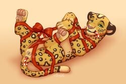 4_toes absurd_res anal anal_masturbation anal_sex animal_genitalia animal_vulva anus bondage bound buttplug candy candy_cane candy_in_ass candy_in_mouth christmas demonstration dessert digital_drawing_(artwork) digital_media_(artwork) entangled feet felid feline feline_genitalia feline_vulva female feral food fur genitals gift_bow green_eyes hi_res holidays jamu leopard leopard_spots mammal masturbation miuyki multicolored_body multicolored_fur new_year pantherine paws penetration pleased_expression plug_(sex_toy) presenting sex_toy shaded smile smiling_at_viewer solo spots spread_legs spreading tail tail_anus tape tape_bondage toes yellow_body yellow_fur