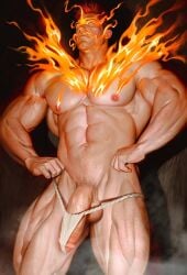 1boy abs arm_hair armpit_hair armpits balls bara beefy biceps big_areola big_balls big_breasts big_cock big_dick big_glans big_pecs big_penis black_background boku_no_hero_academia bursting_clothes chest_hair cock daddy dick dilf endeavor_(boku_no_hero_academia) endeavor_(my_hero_academia) enji_todoroki erection erection_under_clothes fire flame foreskin foreskin_folds fundoshi fundoshi_only gay hairy happy_trail hi_res huge_cock hunk japanese_clothes leg_hair legs_apart light_skin long_penis looking_at_viewer male male_breasts male_only manly mature_male muscles muscular muscular_arms muscular_legs muscular_male muscular_thighs my_hero_academia navel neutral_expression nude oppai pecs penis pink_glans pose posing practically_nude pubic_hair qai_san quadriceps quirk_(mha) red_hair retracted_foreskin rokushaku_fundoshi shadow short_hair six_pack solo standing stare steam thick thick_cock thick_dick thick_legs thick_penis thick_thighs tight_clothing topless tough_guy triceps uncensored uncircumcised uncut underwear_down veiny_penis white_fundoshi yaoi