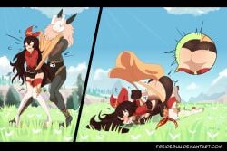 amber (genshin impact) from deviantart by freidesuu