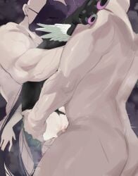 2boys absurdres clothed_female_nude_male double_penetration female group_sex highres hololive hololive_english legs_up lifting_person mmf_threesome multiple_boys muscular muscular_male ninomae_ina'nis nude penis raigyo_(mk48torpedo) tako_takover_(ninomae_ina'nis) takodachi_(ninomae_ina'nis) threesome uncensored virtual_youtuber