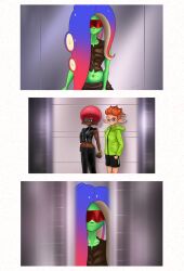 acht_(splatoon) belly_expansion big_ass big_belly big_breasts chubby chubby_belly chubby_female comic exposed_midriff fat fat_female femme_fatale high_heels huge_belly ic-icle octoling octoling_girl office_clothing office_lady plump pouting pudgy_belly ripping_clothing sequence sexy_clothing splatoon splatoon_(series) splatoon_3 splatoon_3:_side_order sucking_in tight_clothing unzipping