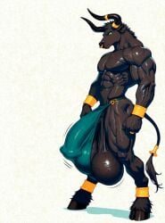 1boy 1monster 2d ai_generated animal_genitalia animal_penis anklet anthro anthro_only aqua_underwear athletic balls balls_full_of_semen balls_full_of_sperm barely_contained big_balls big_bulge big_penis bovid bovine bracelet bulge colored equine_penis erection extremely_horny finger_ring fit flaccid_penis flared_penis full_body fur furry furry_only gigantic_balls gold_(metal) green_eyes heavy_balls heavy_penis high_quality hooves horn_ring horns horny horny_male horsecock huge_balls huge_bulge huge_cock hyper hyper_balls ineffective_clothing m.g.t.o.w. male male_focus male_only masterpiece minotaur monster motion_lines muscles muscular muscular_anthro muscular_male no_pubic_hair nose_ring original_character overwhelming_pleasure penis penis_bulge perfect_body pleasure portrait red_body revealing_clothes sagging_balls scented_balls scented_penis side_view simple_background solo solo_focus solo_male spontaneous_erection standing swinging_balls tail tail_ring thong thong_aside throbbing_penis uncensored underwear veiny veiny_balls veiny_muscles veiny_penis white_background