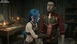 ai_generated animated arcane arcane_jinx arcane_silco blue_hair cum cum_in_mouth cumshot deepthroat deepthroat_sfx full_video_at_source gagging handjob jinx jinx_(arcane) jinx_(league_of_legends) league_of_legends male more_at_source oral patreon patreon_username petite petite_girl side_blowjob silco_(arcane) sloppy_blowjob standing_blowjob stroking_penis tagme twin_braids unzipping video voice_acted whatajinx workout_inspo
