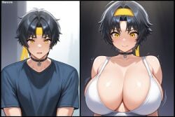 asaba harumasa from zenless zone zero by (titancore)