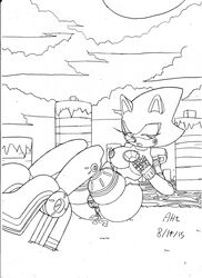 2015 areola big_breasts breasts erect_nipples female machine masturbation metal_sonic metal_sonique nipples pussy robot rule_63 solo sonic_(series) superbunnygt