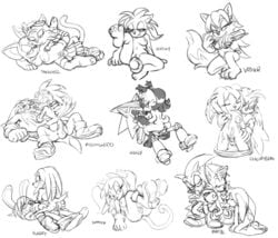 anal anthro bisexual breasts coolblue exposed_torso footwear furry gay handwear jet_the_hawk klonoa mammal monochrome oral penetration penis rouge_the_bat sketch sonic_(series) sonic_riders sonic_the_hedgehog sonic_the_hedgehog_(archie) sonic_the_hedgehog_(comics) storm_the_albatross straight tails tikal_the_echidna vaginal_penetration white_background yaoi