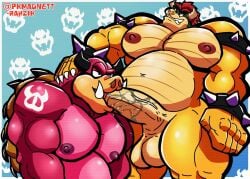 2boys 69_position anal anal_fingering anal_sex animated anthro anthro_on_anthro anthro_penetrated anthro_penetrating anthro_penetrating_anthro anus ass black_border blush bodily_fluids border bowser bowser_day bracelet claws cum cum_in_mouth cum_inside cum_on_arm cum_on_face cum_on_partner cum_on_shoulder deep_throat dragon duo erection face_fucking face_mounting feet fellatio fingering foot_on_face forced forced_oral genital_fluids genitals grin hair hand_on_leg hand_on_thigh horn humanoid_genitalia humanoid_penis irrumatio jewelry koopa looking_back male male/male male_penetrated male_penetrating male_penetrating_male mammal mario_(series) mario_and_luigi:_bowser's_inside_story mario_and_luigi_(series) midbus mythological_creature mythological_scalie mythology nintendo one_eye_closed oral oral_penetration orgasm penetration penile penis perineum pink_body red_hair reptile santiagomt scalie sex signature smile soles suid suina sus_(pig) teeth toe_claws turtle tusks