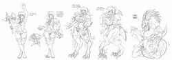 2011 anthro axe big_breasts breast_expansion breasts cassandra_alexandra claws clothing dialogue female gnarlton66 hand_on_breast human kneeling lizard long_tongue mammal masturbation melee_weapon monochrome nipples open_mouth pussy pussy_juice reptile scalie self_fuck sequence simple_background solo soul_calibur soul_calibur_iv standing surprise tail_growth tail_masturbation tongue torn_clothing transformation weapon white_background