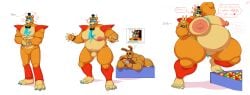 2anthro 2boys animatronic anthro bara bara_tiddies bara_tits bear belly big_belly big_nipples blue_nails bobthetanuki bowtie bunny chubby chubby_male daddy dialogue extrasizedbob fat_belly fat_growth father five_nights_at_freddy's five_nights_at_freddy's:_security_breach glamrock_freddy_(fnaf) humanoid hypnosis hypnotized_male into_the_pit male male_only manboobs mind_control moobs muscle_growth muscular muscular_male nipples overweight overweight_male peace_sign pit_spring_bonnie_(fnafitp) pittrap_(fnaf) speech_bubble spring_bonnie_(fnaf) sticking_out_tongue text thong tongue tongue_out top_hat update weight_gain wide_hips