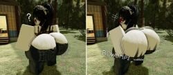 1girls 3d ass big_ass big_butt black_hair bottom_heavy bubble_ass bubble_butt clothed clothing coraldarkness30 coralrr34 curious curvaceous curvy curvy_female curvy_figure fat_ass female female_focus female_only huge_ass large_ass looking_back motion_lines pulling_down_pants request roblox roblox_avatar robloxian self_upload sharp_teeth shiny_skin solo solo_female solo_focus sound_effects sweat teasing thick_ass thick_thighs thighs voluptuous voluptuous_female white_body