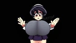 1girls breast_expansion filia_(skullgirls) glamrockchatty huge_breasts shocked skullgirls tagme video