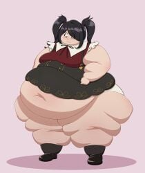 1girls ame-chan ass ass_bigger_than_head bbw belly belly_bigger_than_head belly_button belly_overhang big_ass big_belly black_hair fat fat_arms fat_ass fat_belly fat_butt fat_face fat_female fat_fetish fat_folds fat_rolls fat_thighs fat_woman love_handles morbidly_obese morbidly_obese_female needy_girl_overdose needy_streamer_overload obese obese_female outgrowing_clothes pear_shaped seatbeltdraws ssbbw thick_thighs twintails wardrobe_malfunction